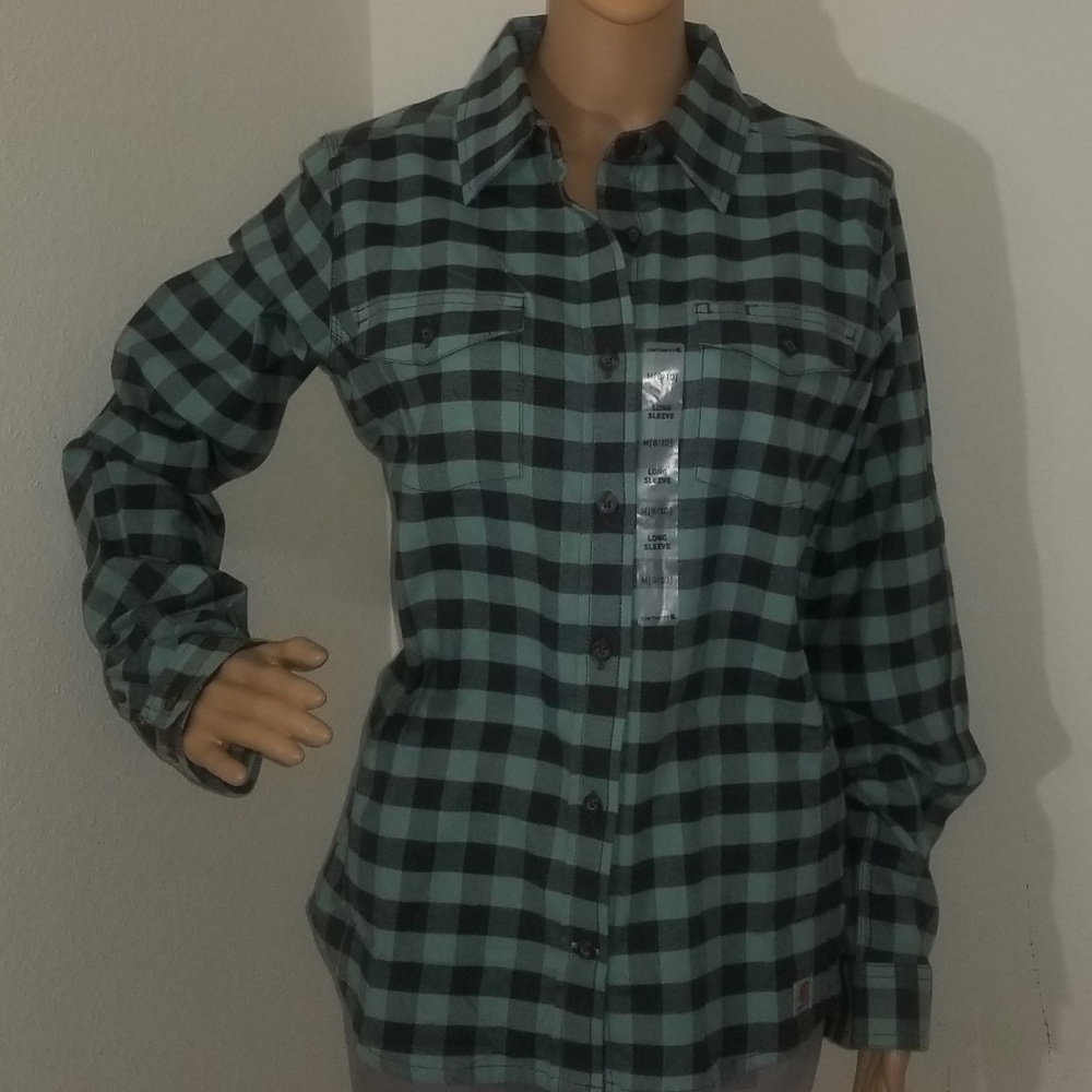 NWT Carhartt Women's Flannel Plaid Shirt